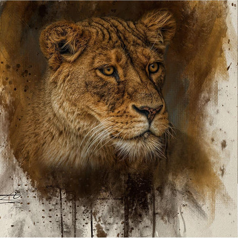 Keeper of the Pride Gold Ornate Wood Framed Art Print with Double Matting by Parker, Kelley