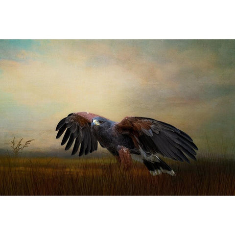 On the Hunt Gold Ornate Wood Framed Art Print with Double Matting by Parker, Kelley