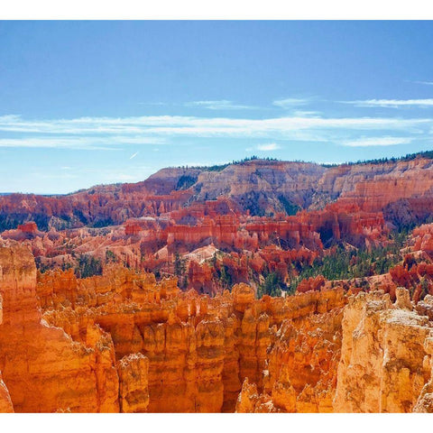 Bryce Canyon Overlook White Modern Wood Framed Art Print by Singleton, Ashley