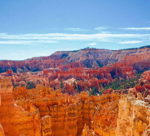 Bryce Canyon Overlook White Modern Wood Framed Art Print with Double Matting by Singleton, Ashley