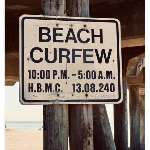 Curfew Black Modern Wood Framed Art Print by Singleton, Ashley