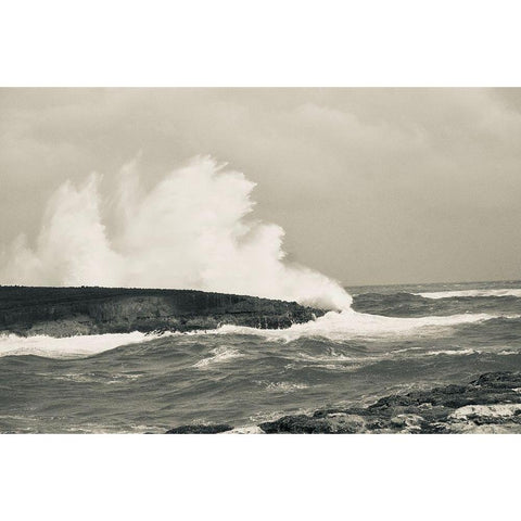 Splash Zone II White Modern Wood Framed Art Print by Singleton, Ashley