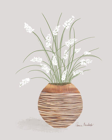 Solarium Plant White Modern Wood Framed Art Print with Double Matting by Murdock, Ramona