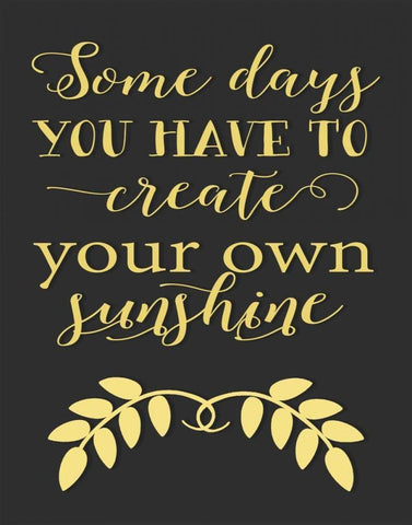 Create Your Own Sunshine Black Ornate Wood Framed Art Print with Double Matting by Moss, Tara
