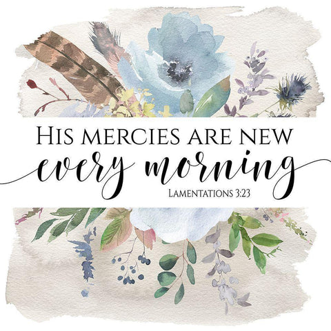 Every Morning Black Modern Wood Framed Art Print with Double Matting by Moss, Tara