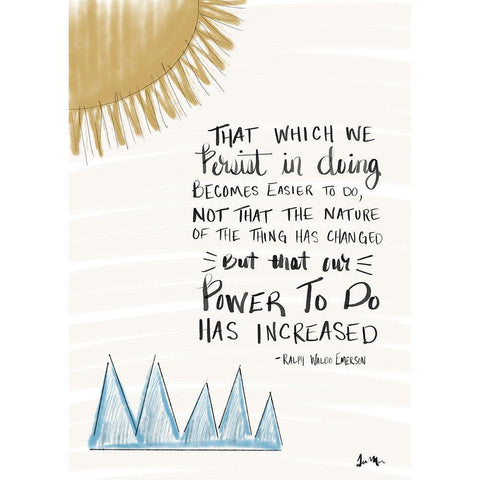 Persist Black Modern Wood Framed Art Print with Double Matting by Moss, Tara