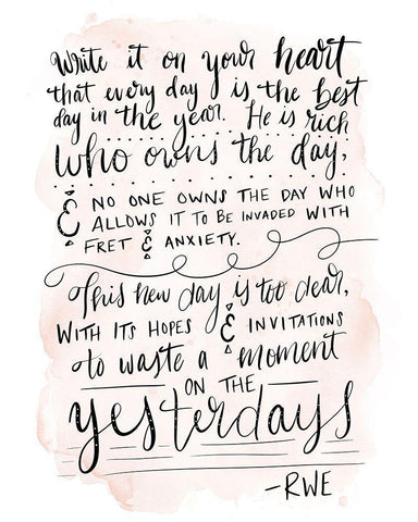 On Your Heart White Modern Wood Framed Art Print with Double Matting by Moss, Tara