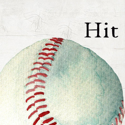 Hit Black Modern Wood Framed Art Print by Wieners, Valerie