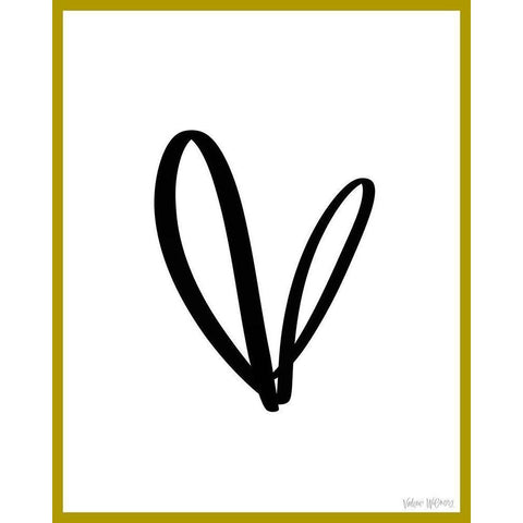 Heart of Gold Gold Ornate Wood Framed Art Print with Double Matting by Wieners, Valerie