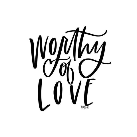 Worthy of Love Gold Ornate Wood Framed Art Print with Double Matting by Wieners, Valerie