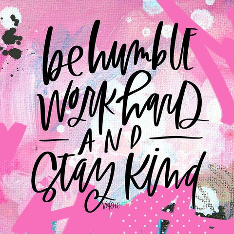 Humble White Modern Wood Framed Art Print with Double Matting by Wieners, Valerie