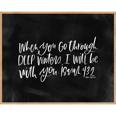 Deep Waters White Modern Wood Framed Art Print by Wieners, Valerie