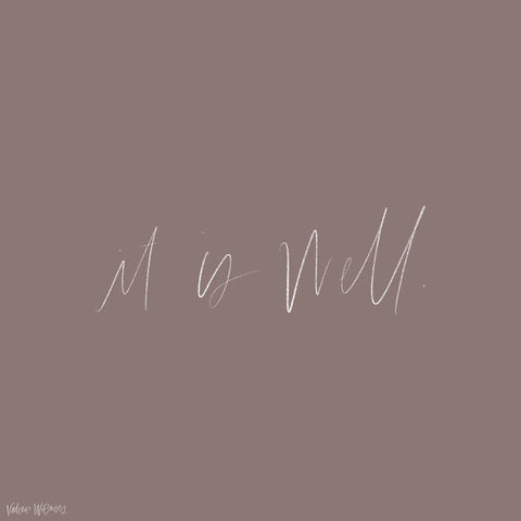 It is Well Gold Ornate Wood Framed Art Print with Double Matting by Wieners, Valerie