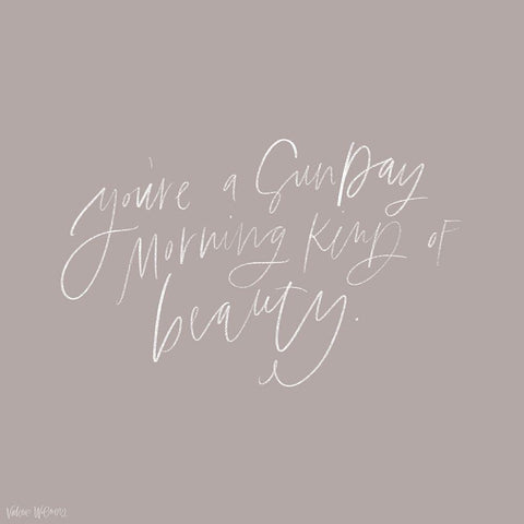 Sunday Morning Gold Ornate Wood Framed Art Print with Double Matting by Wieners, Valerie