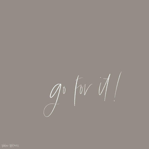 Go For It Black Modern Wood Framed Art Print by Wieners, Valerie