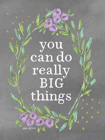 Big Things Black Ornate Wood Framed Art Print with Double Matting by Wieners, Valerie