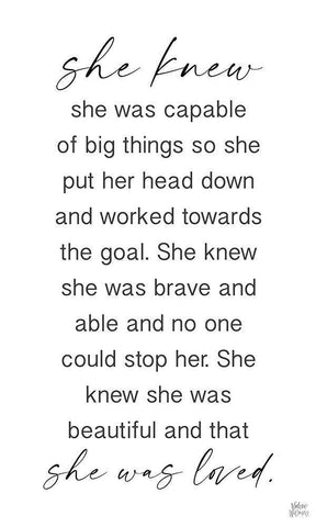 She Knew Black Ornate Wood Framed Art Print with Double Matting by Wieners, Valerie