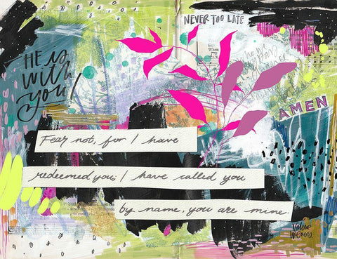 Amen Black Ornate Wood Framed Art Print with Double Matting by Wieners, Valerie