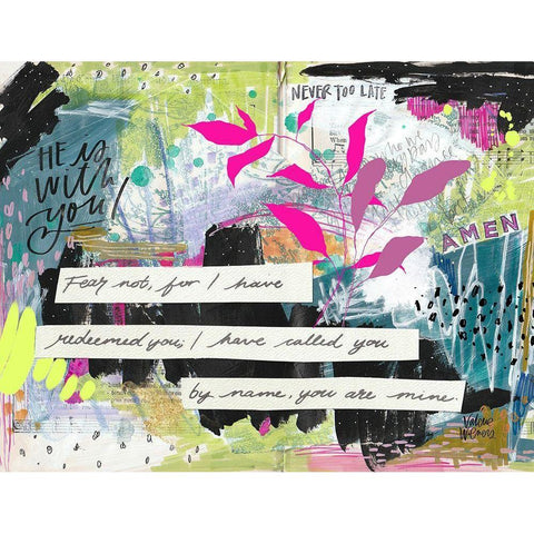 Amen Black Modern Wood Framed Art Print by Wieners, Valerie