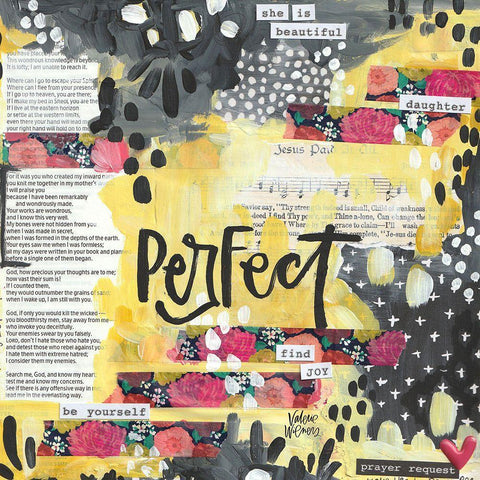 Perfect White Modern Wood Framed Art Print with Double Matting by Wieners, Valerie