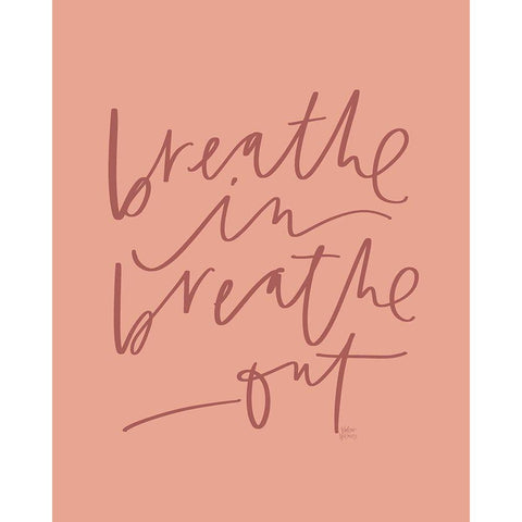 Breathe Black Modern Wood Framed Art Print by Wieners, Valerie
