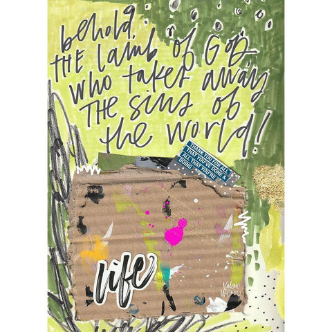 Behold Black Modern Wood Framed Art Print with Double Matting by Wieners, Valerie