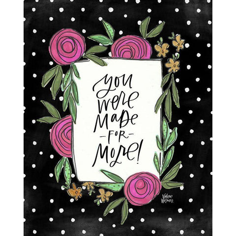 More Black Modern Wood Framed Art Print with Double Matting by Wieners, Valerie