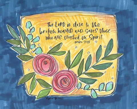 In Spirit White Modern Wood Framed Art Print with Double Matting by Wieners, Valerie