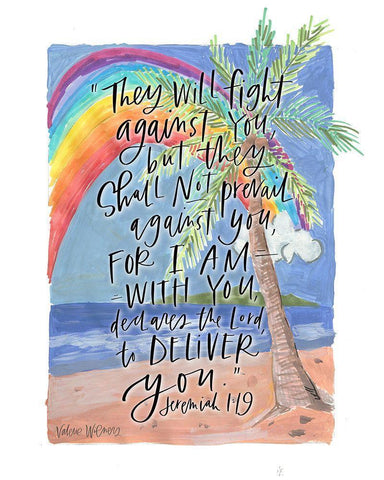 Deliver You Black Ornate Wood Framed Art Print with Double Matting by Wieners, Valerie