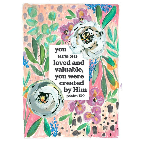 Psalm 139 Black Modern Wood Framed Art Print by Wieners, Valerie