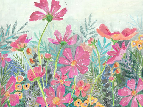 Cosmos Black Ornate Wood Framed Art Print with Double Matting by Wieners, Valerie