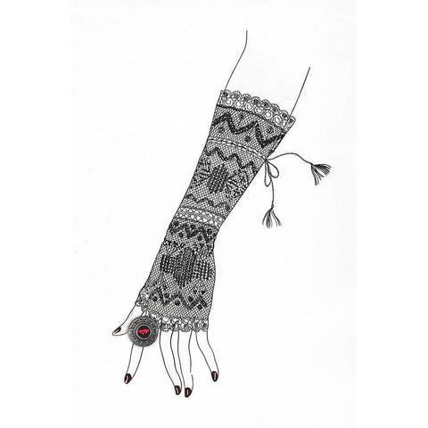 Glowup Gold Ornate Wood Framed Art Print with Double Matting by Sommers, Mindy