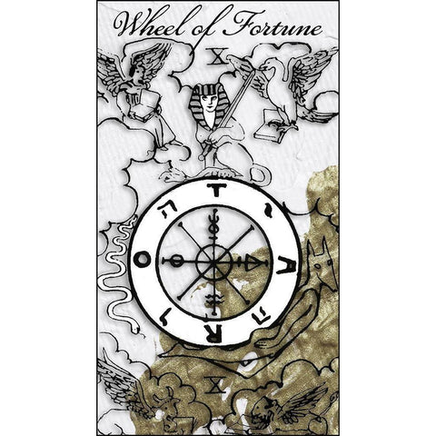 Wheel of Fortune White Modern Wood Framed Art Print by Sommers, Mindy