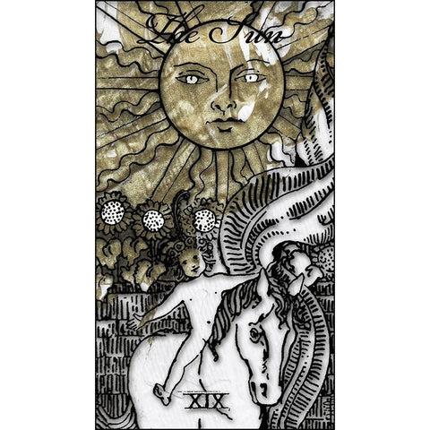 The Sun Black Modern Wood Framed Art Print by Sommers, Mindy