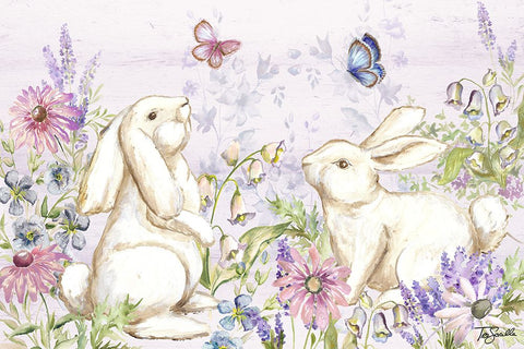 Butterfly Trail IV White Modern Wood Framed Art Print with Double Matting by Tre Sorelle Studios