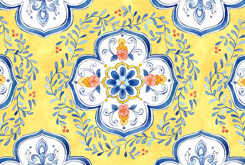 Mediterranean Breezes XXII White Modern Wood Framed Art Print with Double Matting by Coulter, Cynthia