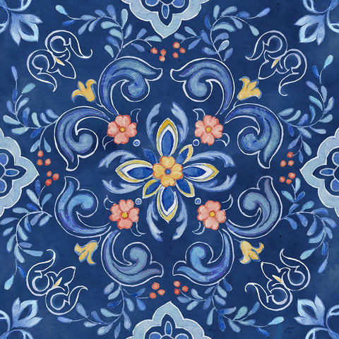 Mediterranean Breezes XXVI White Modern Wood Framed Art Print with Double Matting by Coulter, Cynthia