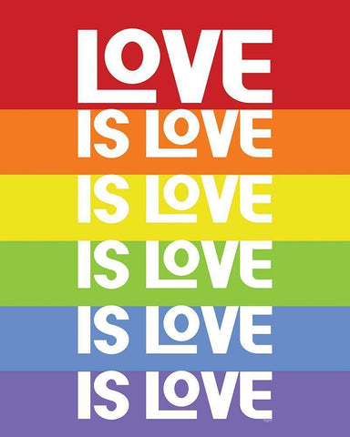 Pride Gnomes XVIII White Modern Wood Framed Art Print with Double Matting by Reed, Tara