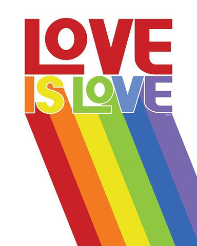 Pride Gnomes XX White Modern Wood Framed Art Print with Double Matting by Reed, Tara