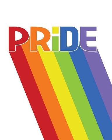 Pride Gnomes XXI White Modern Wood Framed Art Print with Double Matting by Reed, Tara