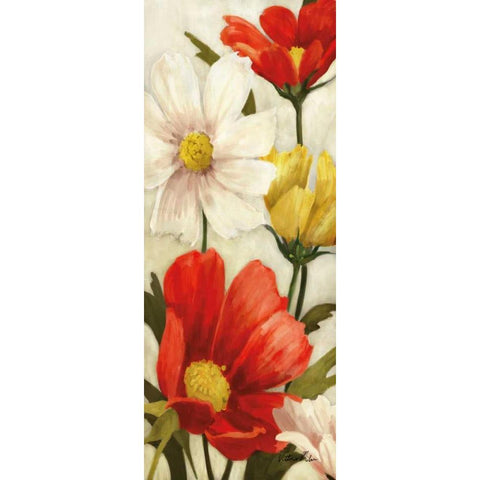 Spice Floral Panel I Gold Ornate Wood Framed Art Print with Double Matting by Milan, Vittorio
