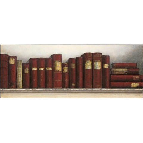 Study In Red Black Modern Wood Framed Art Print by Fisk, Arnie