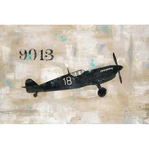 Fighter 18 Gold Ornate Wood Framed Art Print with Double Matting by Fisk, Arnie