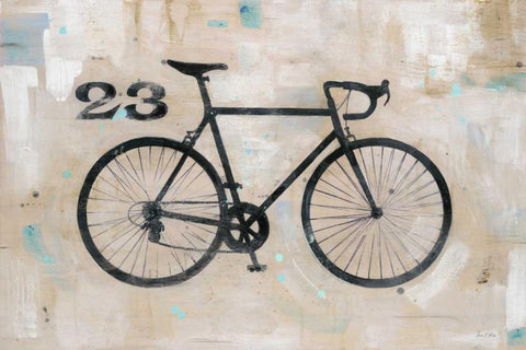 Retro Racer 23 Black Ornate Wood Framed Art Print with Double Matting by Fisk, Arnie