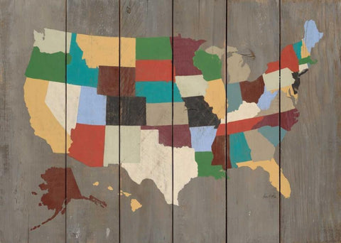 State of the Union Black Ornate Wood Framed Art Print with Double Matting by Fisk, Arnie