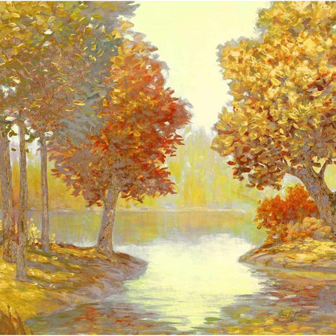 Amber Nature 1 Black Modern Wood Framed Art Print by Fisk, Arnie