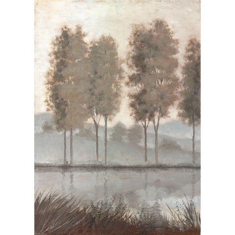 Morning View 1 White Modern Wood Framed Art Print by McGannon, Jill Schultz