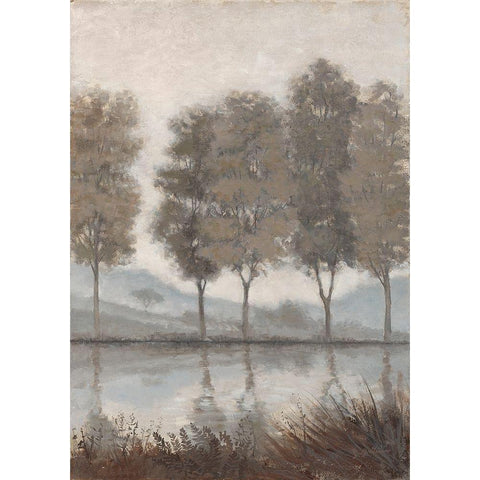 Morning View 2 White Modern Wood Framed Art Print by McGannon, Jill Schultz
