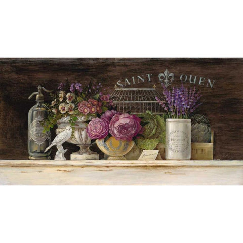 Saint Ouen Vignette White Modern Wood Framed Art Print by Staehling, Angela