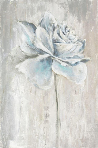 Artists Rose White Modern Wood Framed Art Print with Double Matting by Gold, Lora